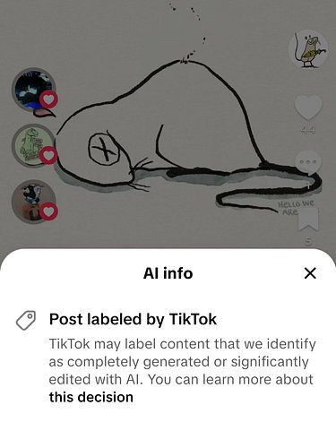 TikTok just auto labeled my animation video as AI.

I used the Instagram Edits app to create it. What do I mean by edit it? 1...