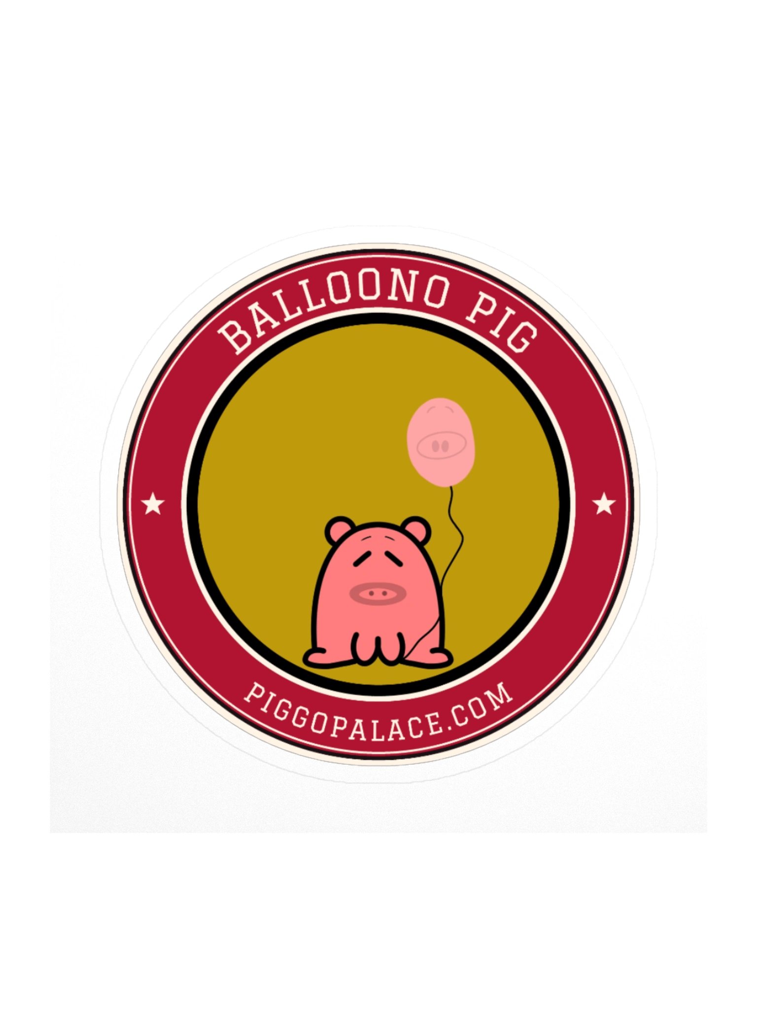 Balloono Pig Varsity Sticker product image (2)