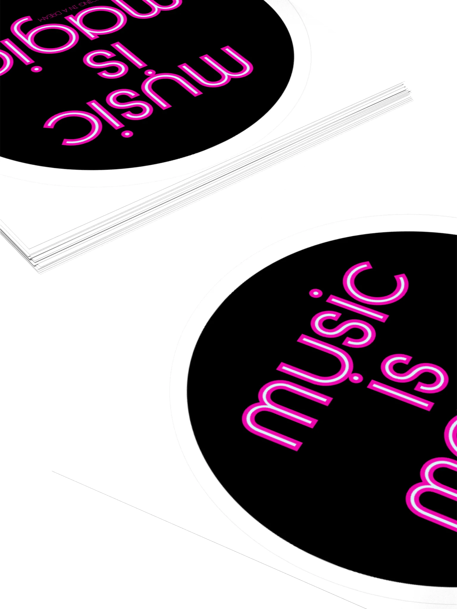 'music is magic' sticker 5.5"x5.5" product image (4)