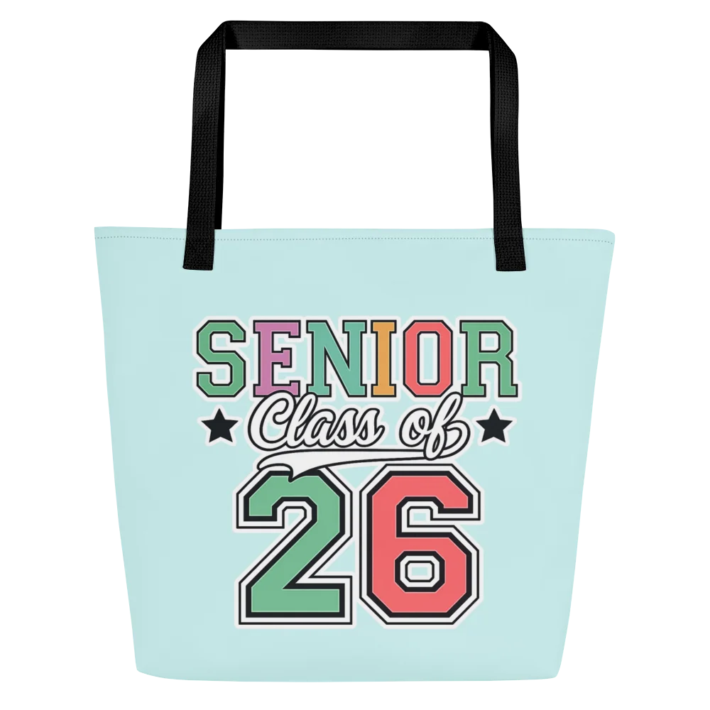Senior Class of ‘26 Varsity Pastel Tote Bag product image (2)