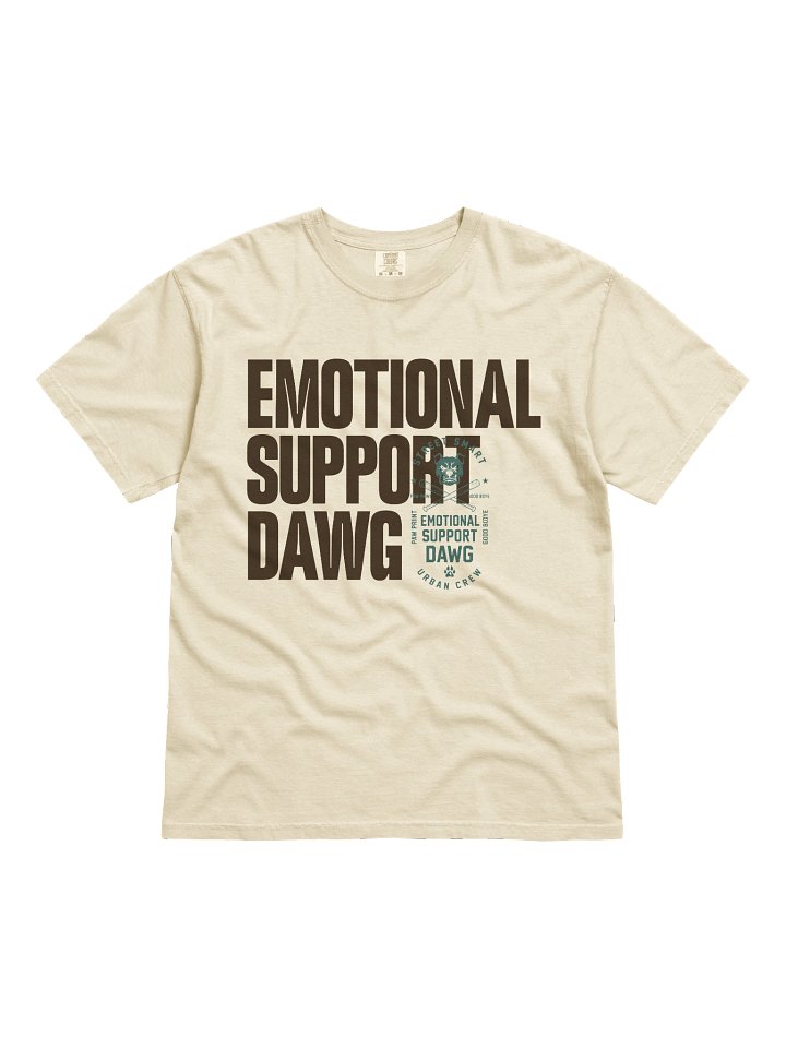 Emotional Support Dawg (Cream Tee) product image (1)