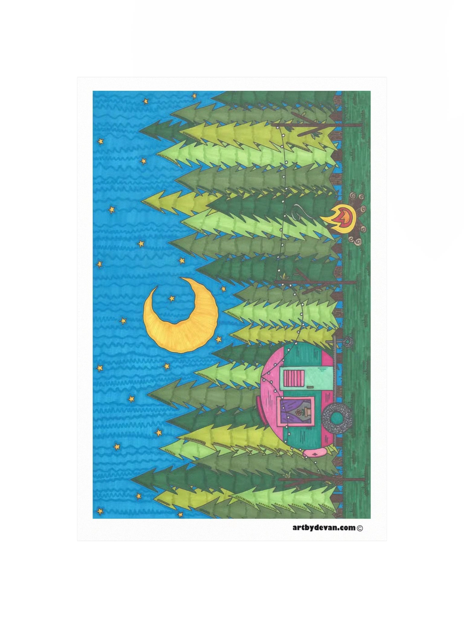 Art Print: Happy Camper product image (4)