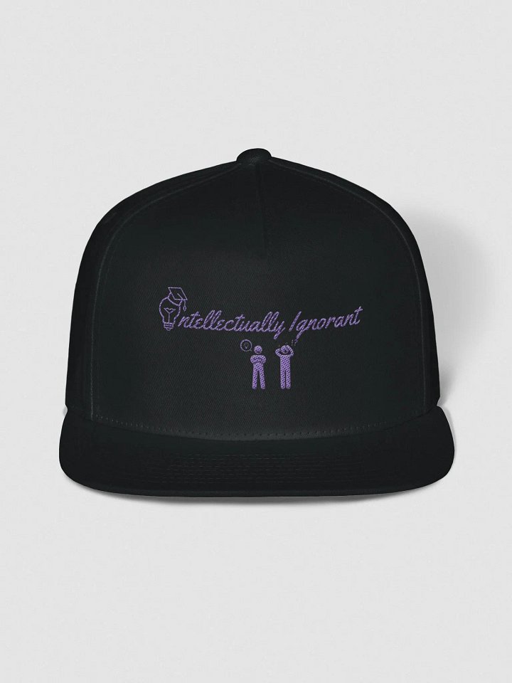 Intellectually Ignorant ( PURPLE LOGO) SNAPBACK cap product image (1)