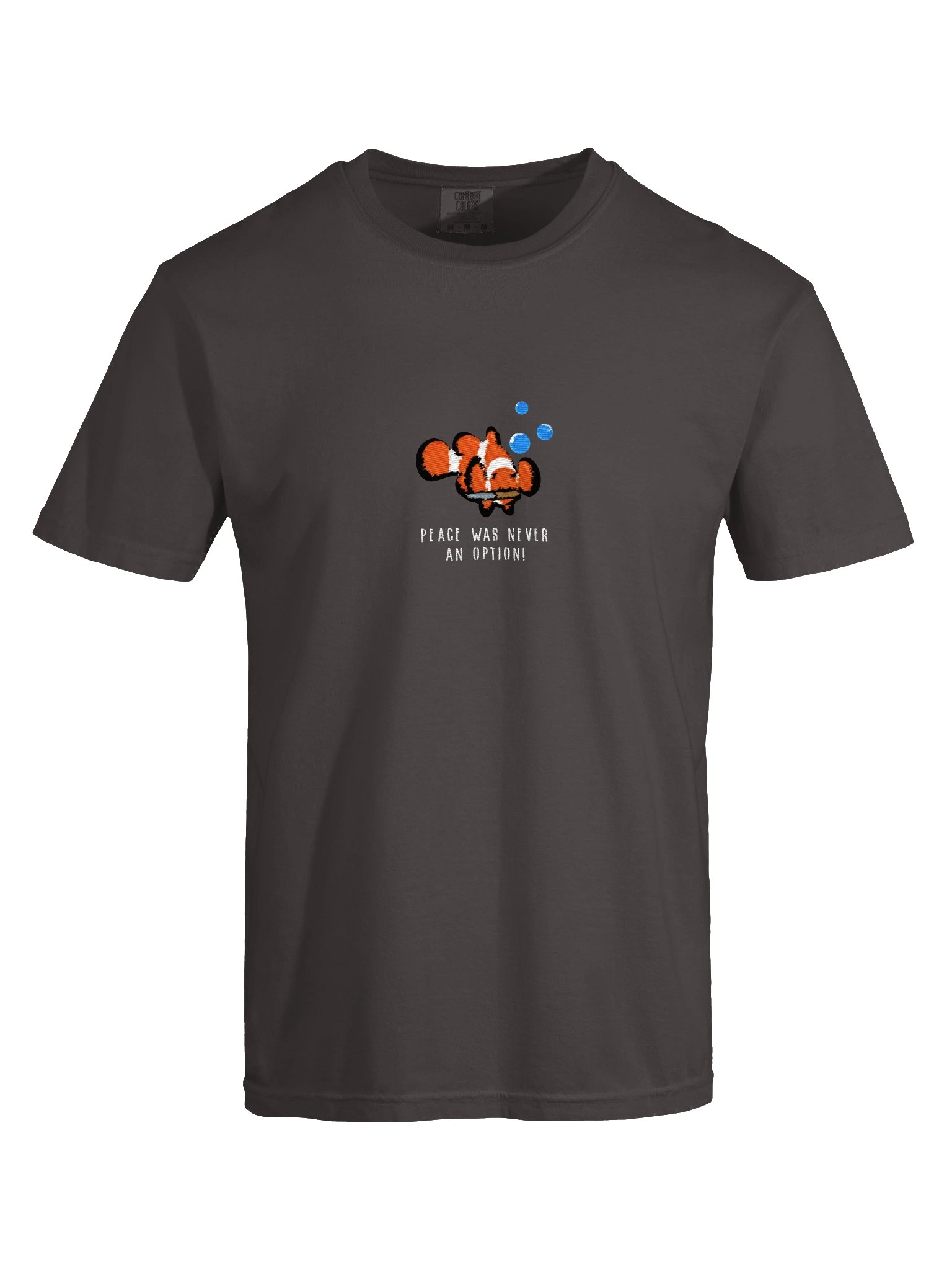 Peace Was Never an Option Clownfish Embroidered Premium Shirt | Saltwater Reef Aquarium Fish & Marine Life Apparel product image (21)