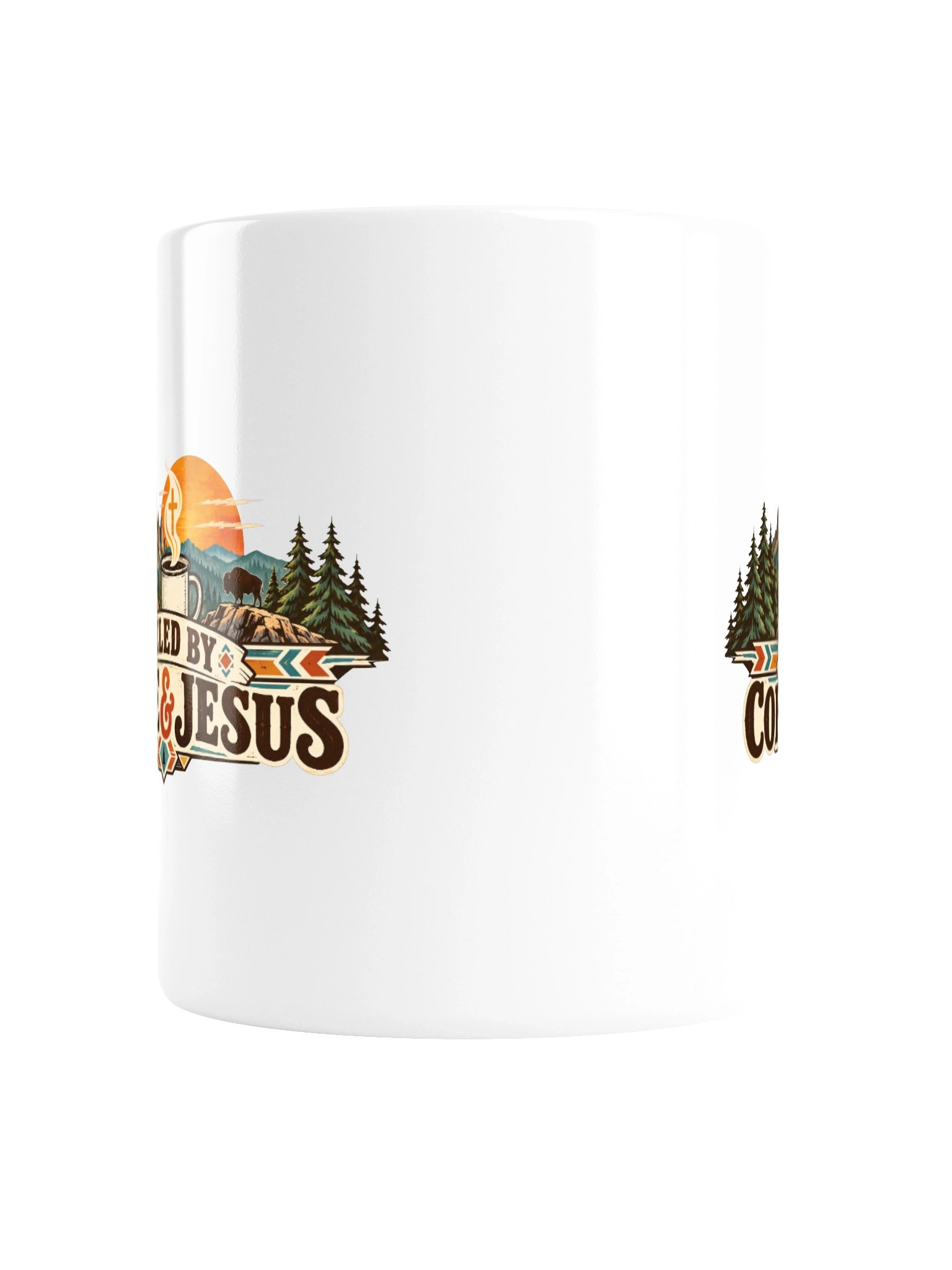 Fueled by Coffee & Jesus – Rustic Christian Coffee Mug product image (3)