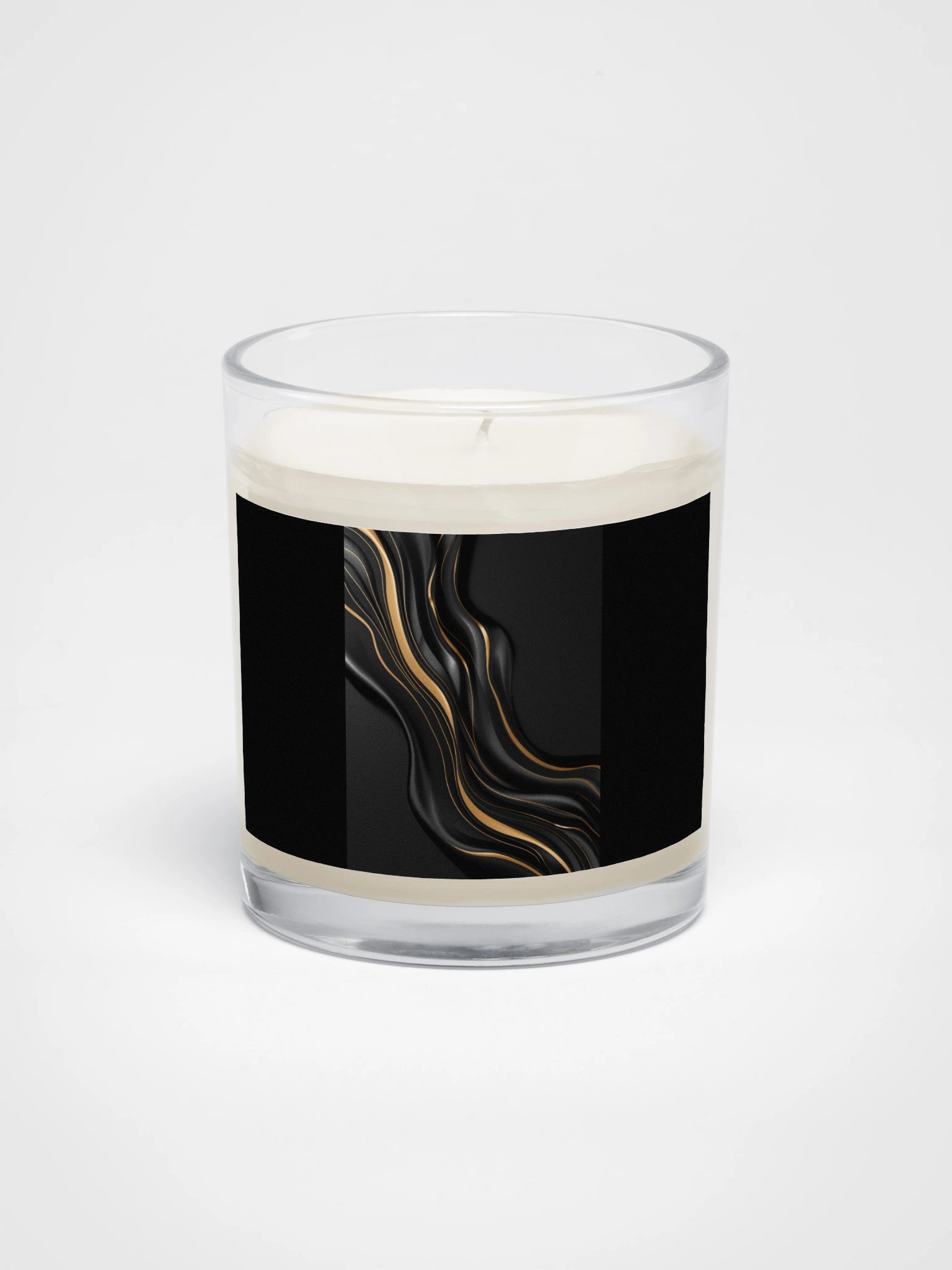 Midnight Gold Flow Scented Candle – Luxury Black & Gold Decorative Candle for Home & Office product image (1)