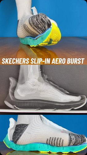 Skechers Slip-ins Aero Burst on foot and on X-Ray 

#skechers #skechersrunning #runningshoes #sneakers #shoes