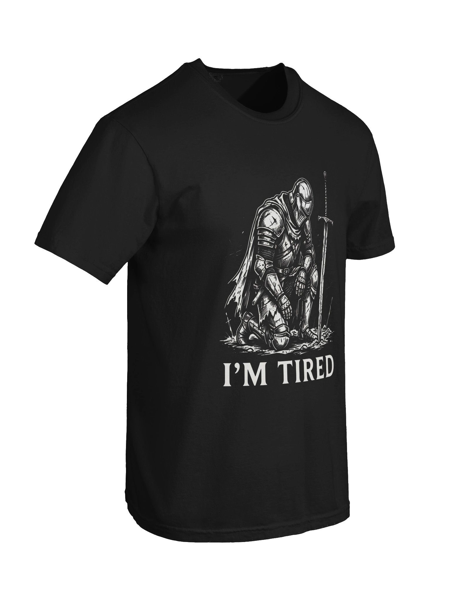 I’m Tired Funny Medieval Knight T-Shirt | Weary Knight Fantasy Humor Tee | Comfort Colors product image (7)