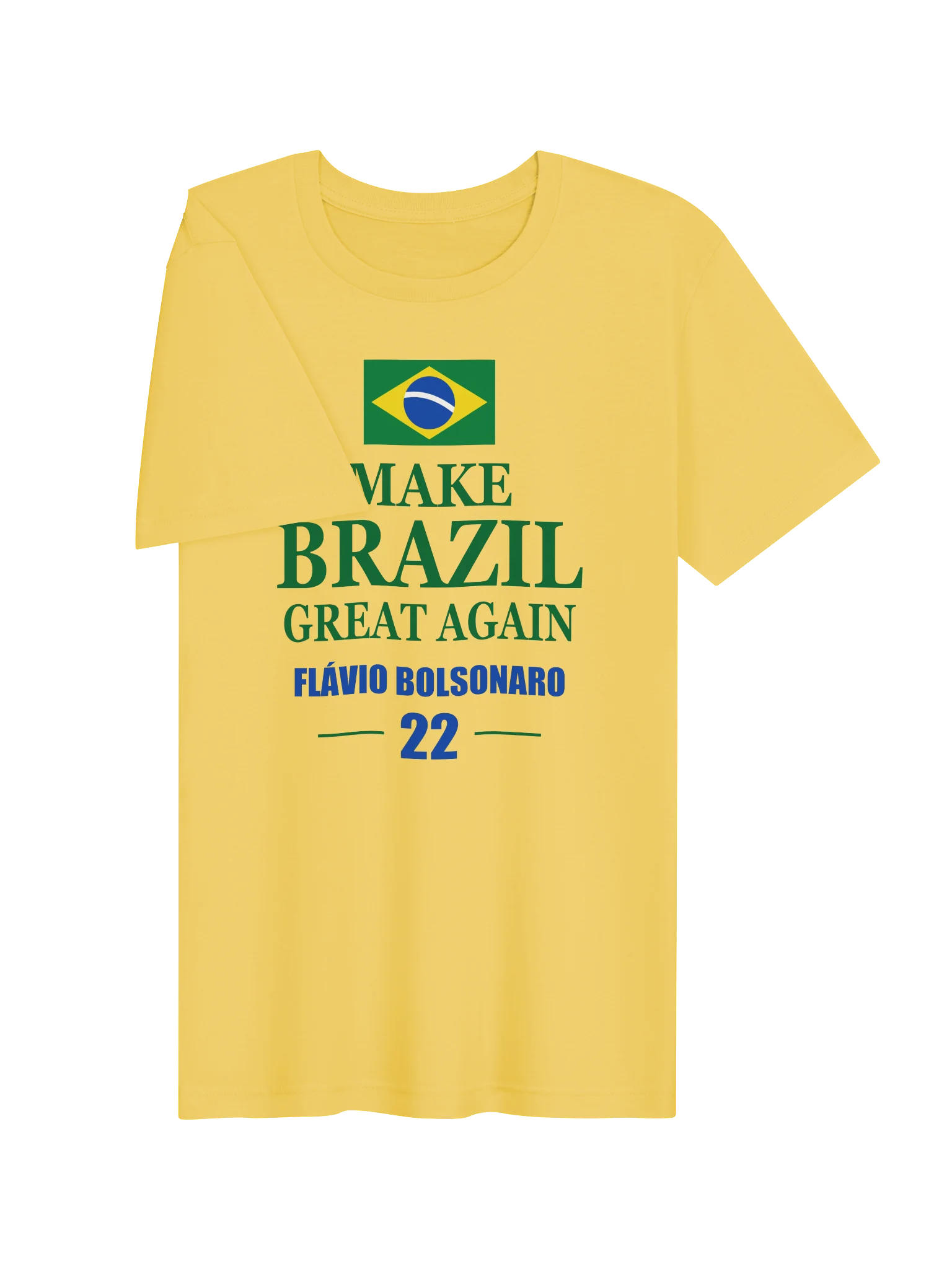 Make Brazil Great Again — Flávio Bolsonaro 22 Flag T-Shirt - Model I product image (3)