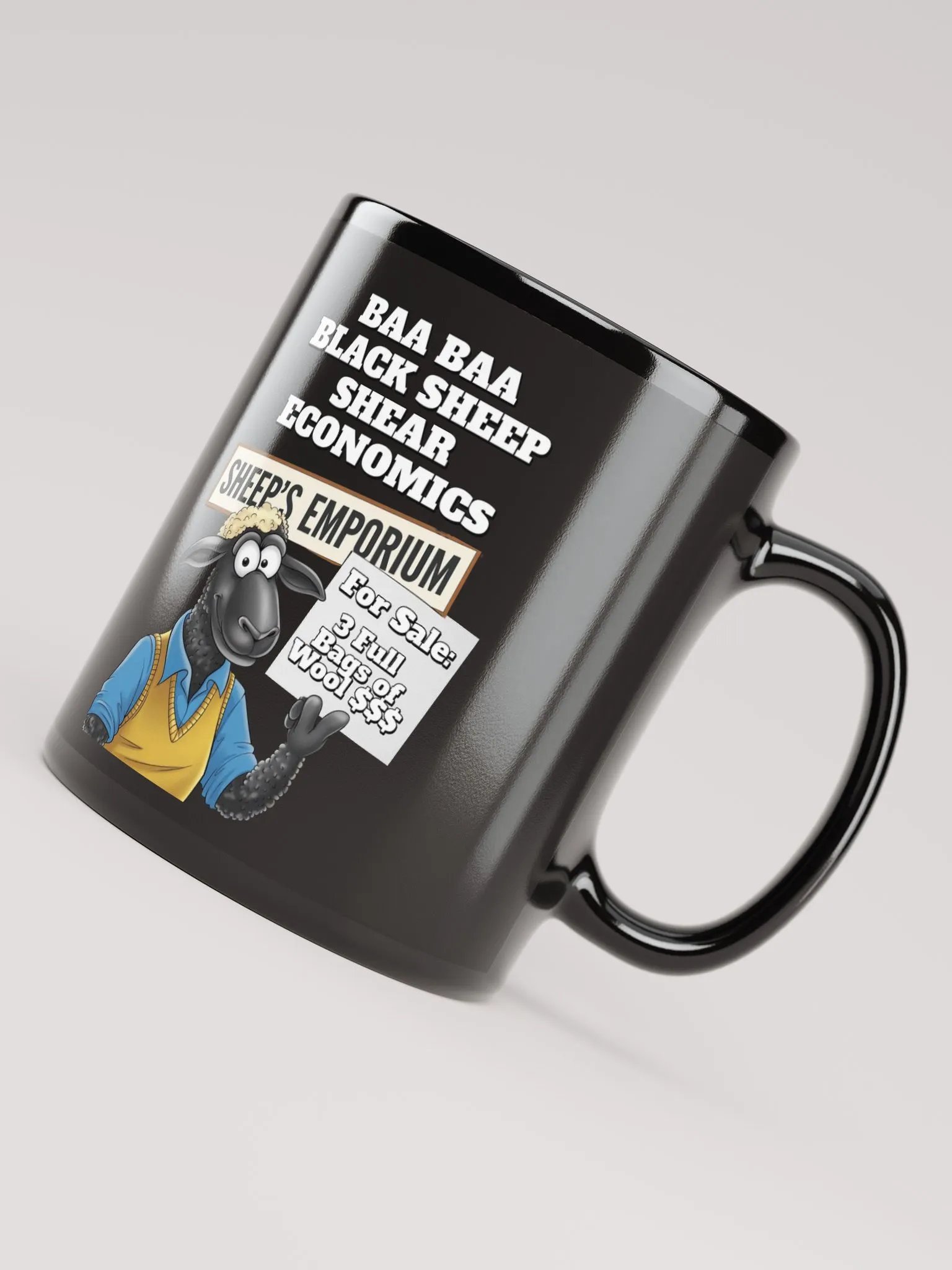 Baa Baa Black Sheep - The Entrepreneur - Funny Black Coffee Mug product image (4)
