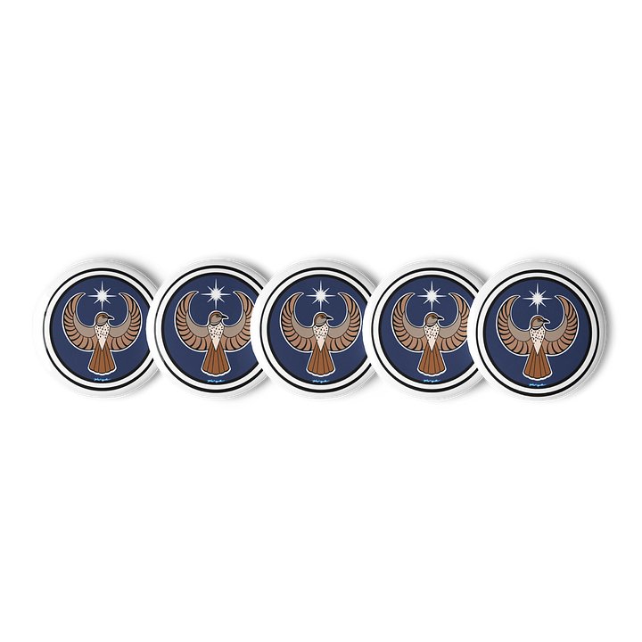 Brown Thrasher- Resistance. GA. (5-pack buttons) product image (1)