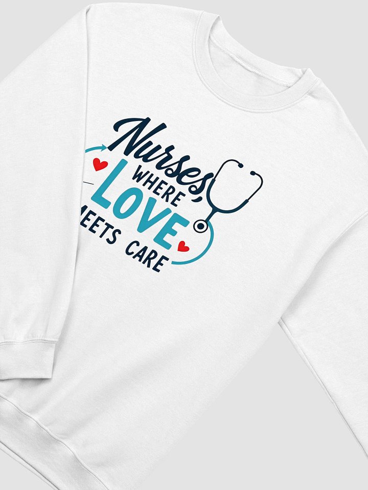 Love Meets Care Nurses Crewneck product image (11)