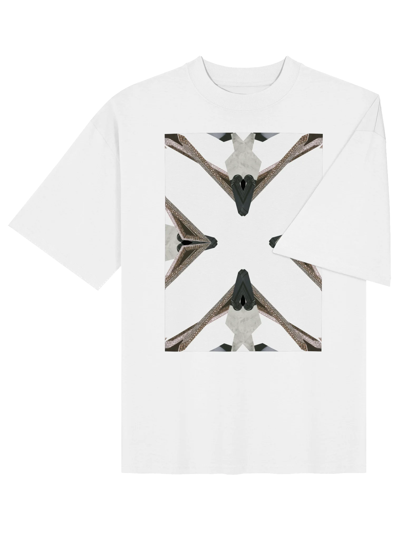 000 INTERSECTION UNISEX OVERSIZED T-SHIRT WHT 16 product image (4)