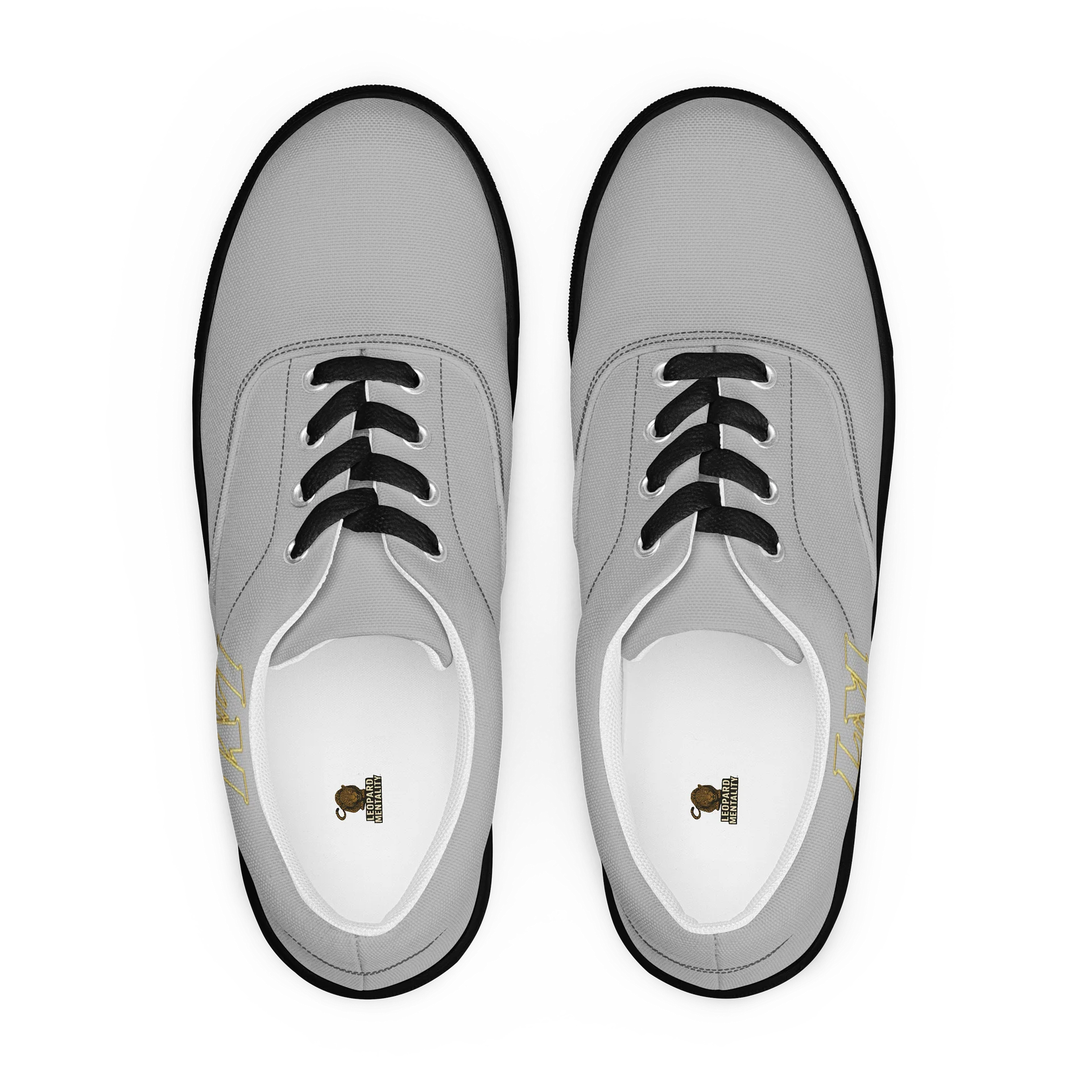 LM Origin™ Steel Gray Sneakers | Unisex Canvas Streetwear Shoes product image (6)
