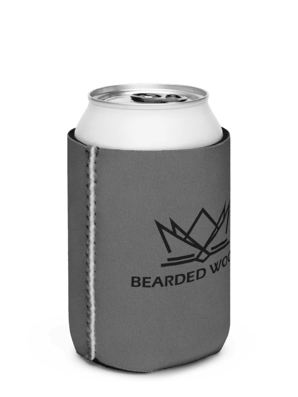 Coozie Can Cooler (Design: Bearded Woodz) Grey product image (3)