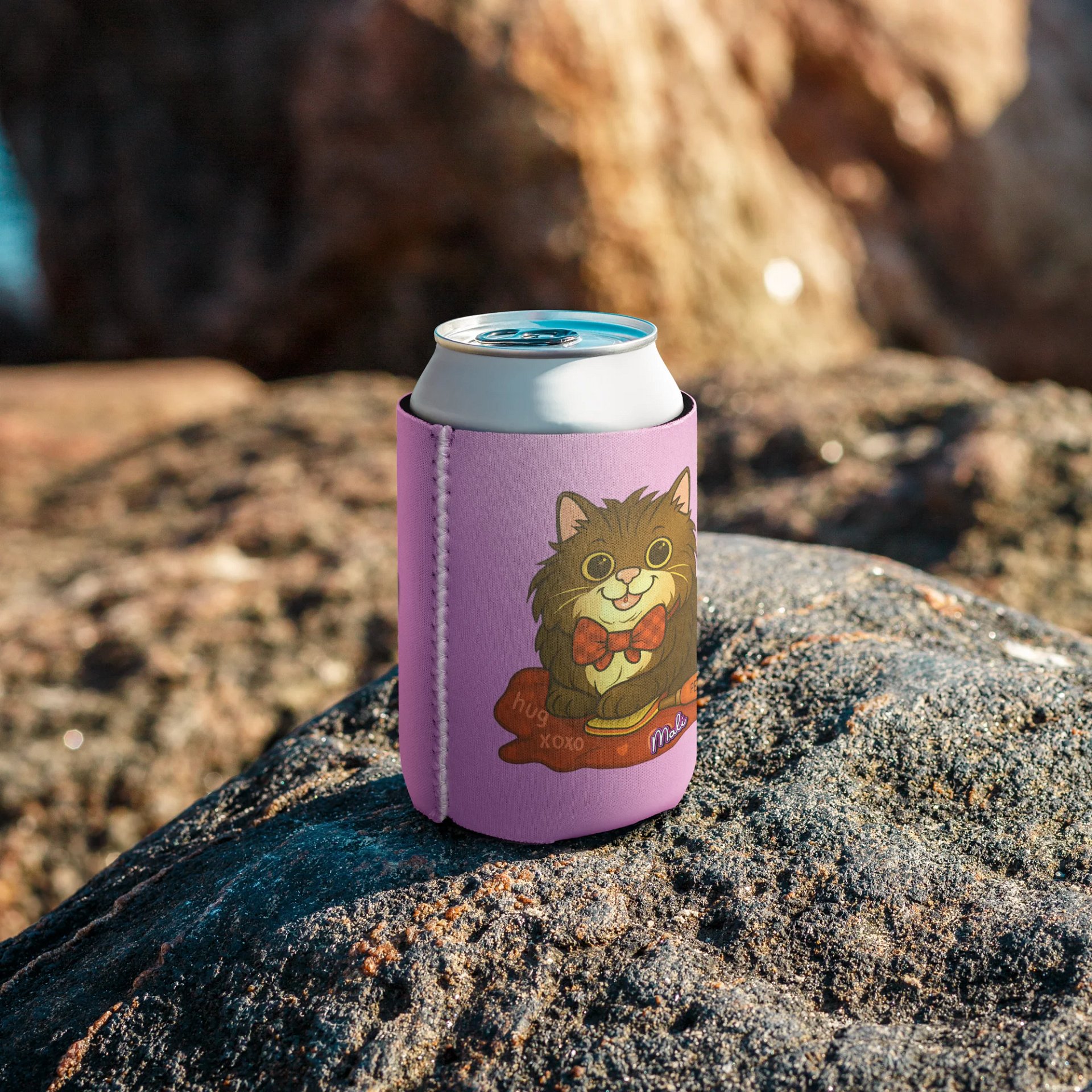 Mali the Axe Cat Hug Coozie Can Cooler product image (8)