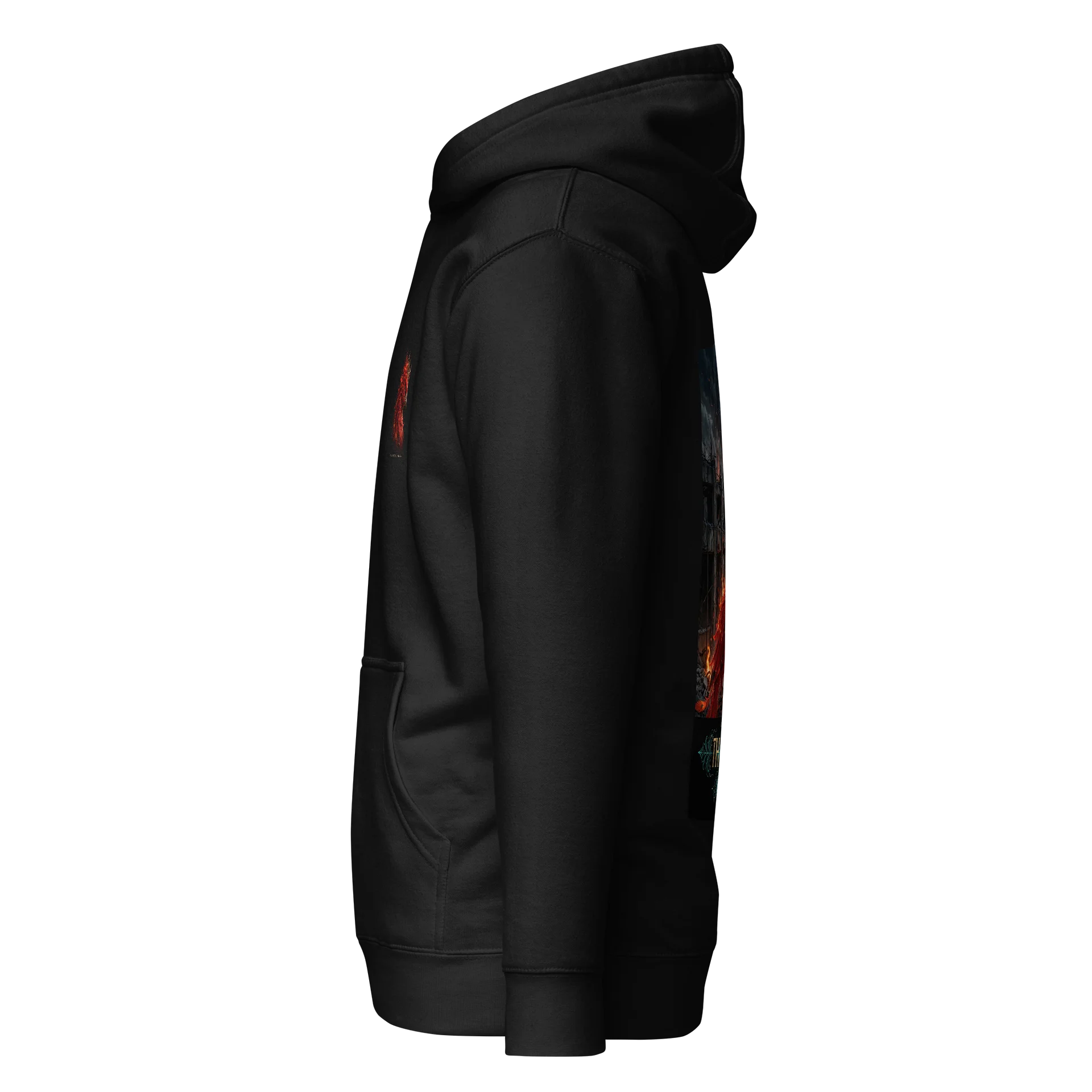 V2W -PHOENIX COLLECTION- “ The Flight “ Black Out Edition Hoodie product image (3)
