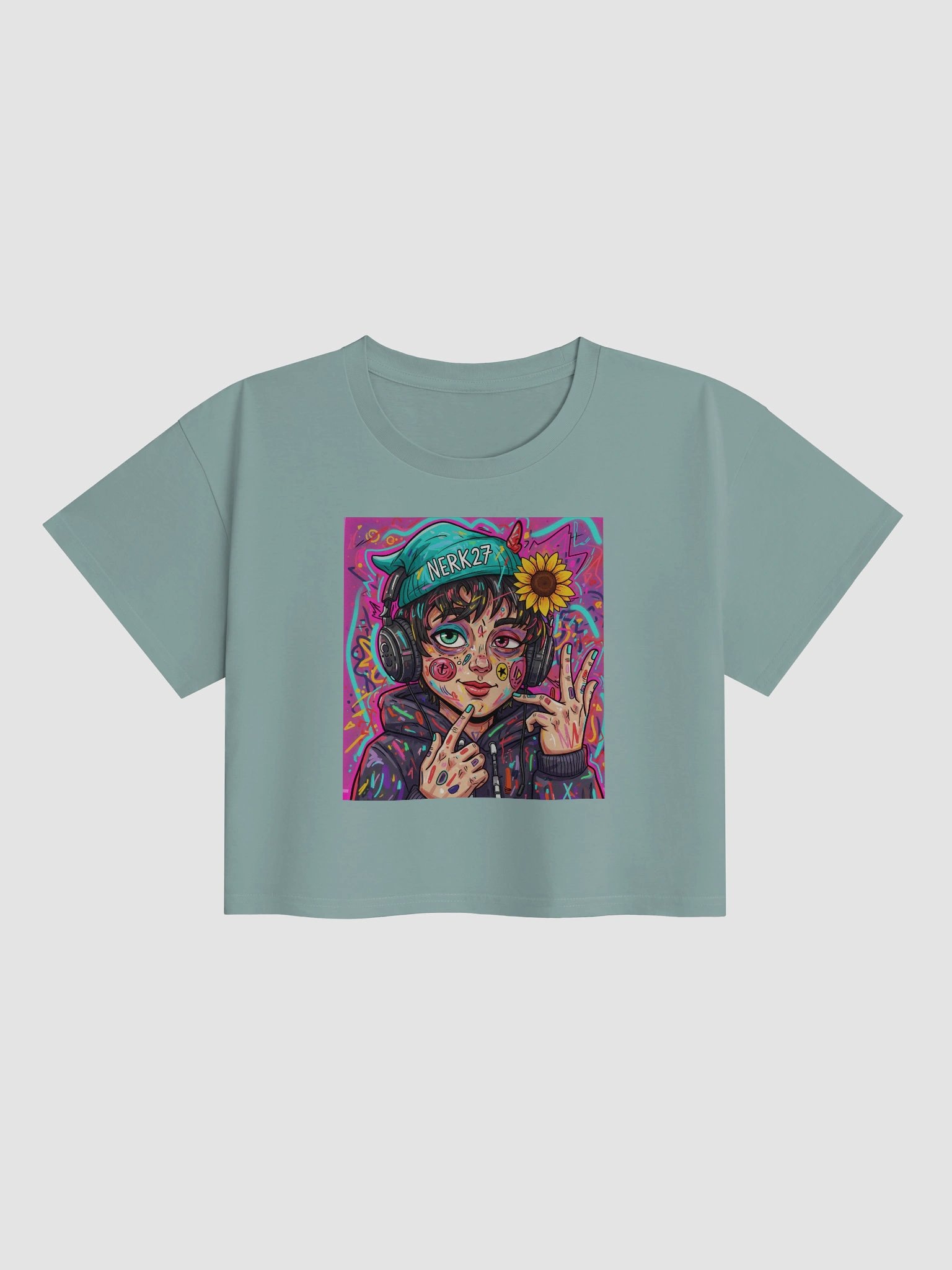 Vibrant Beats Women's Crop Top product image (2)