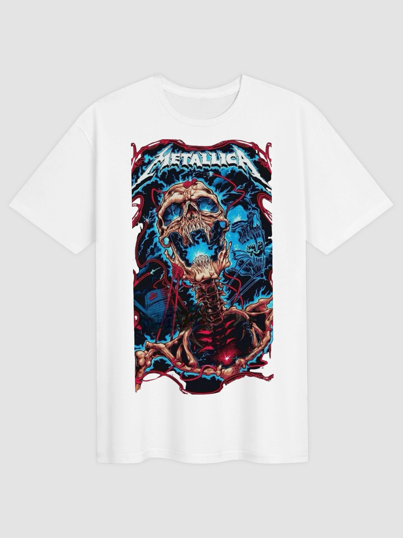 Metallica T-Shirt - Ride the Lightning Electric Skull Art product image (1)