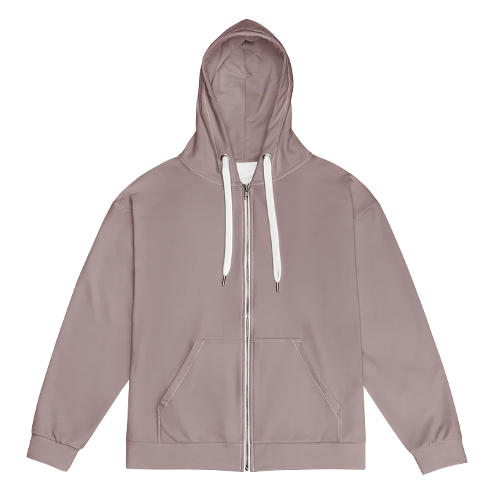 Mauve Minimal Zip Hoodie product image (1)
