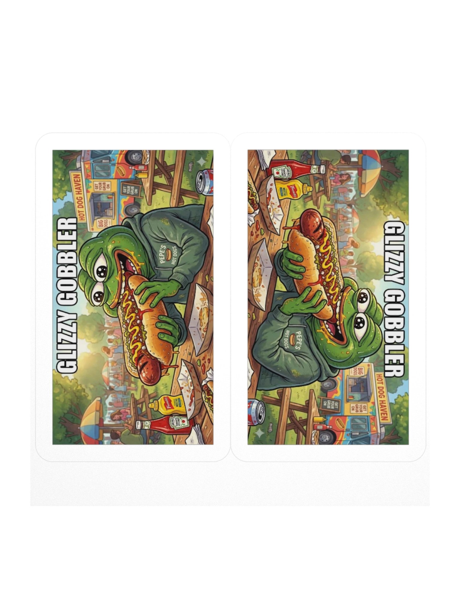 GLIZZY GOBBLER KISS CUT STICKERS product image (1)