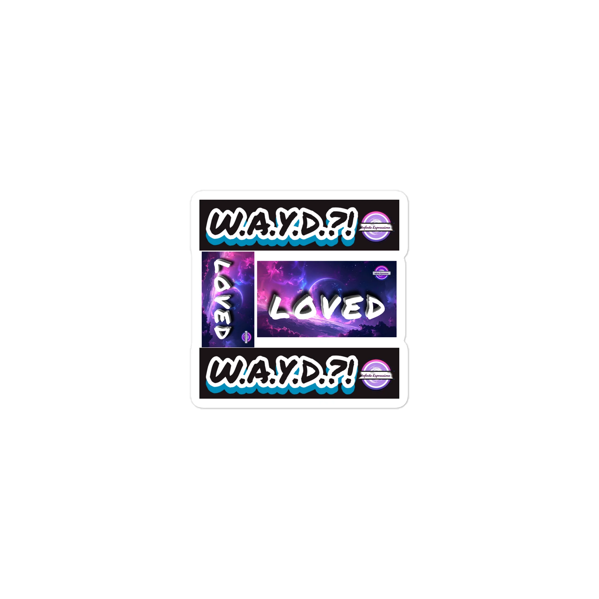 W.A.Y.D.?! & LOVED Stickers product image (1)