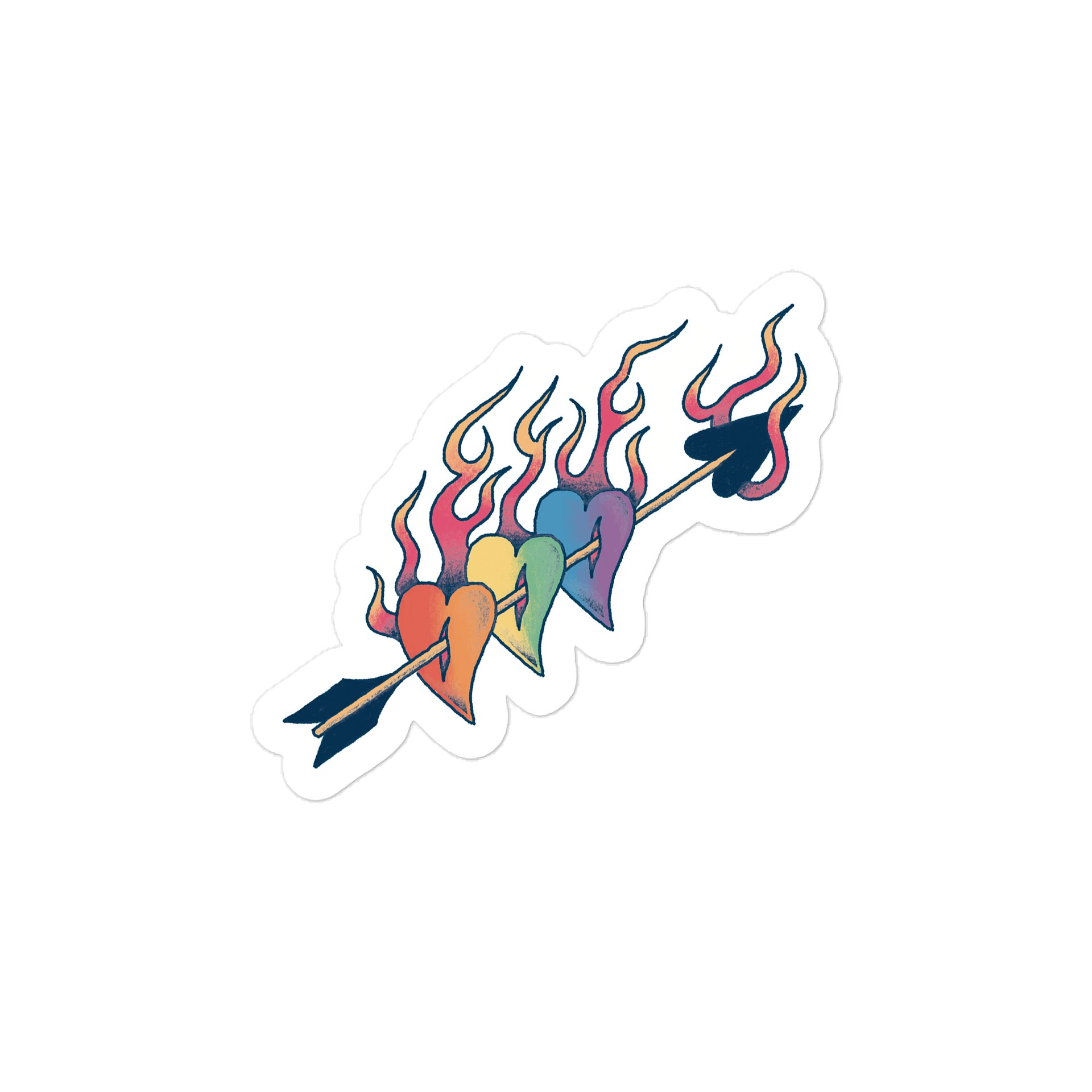 Pride Hearts Decal product image (1)