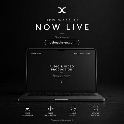 Finally launched my new website.

This is now the main place to explore my work, projects, audio & video production, creative...