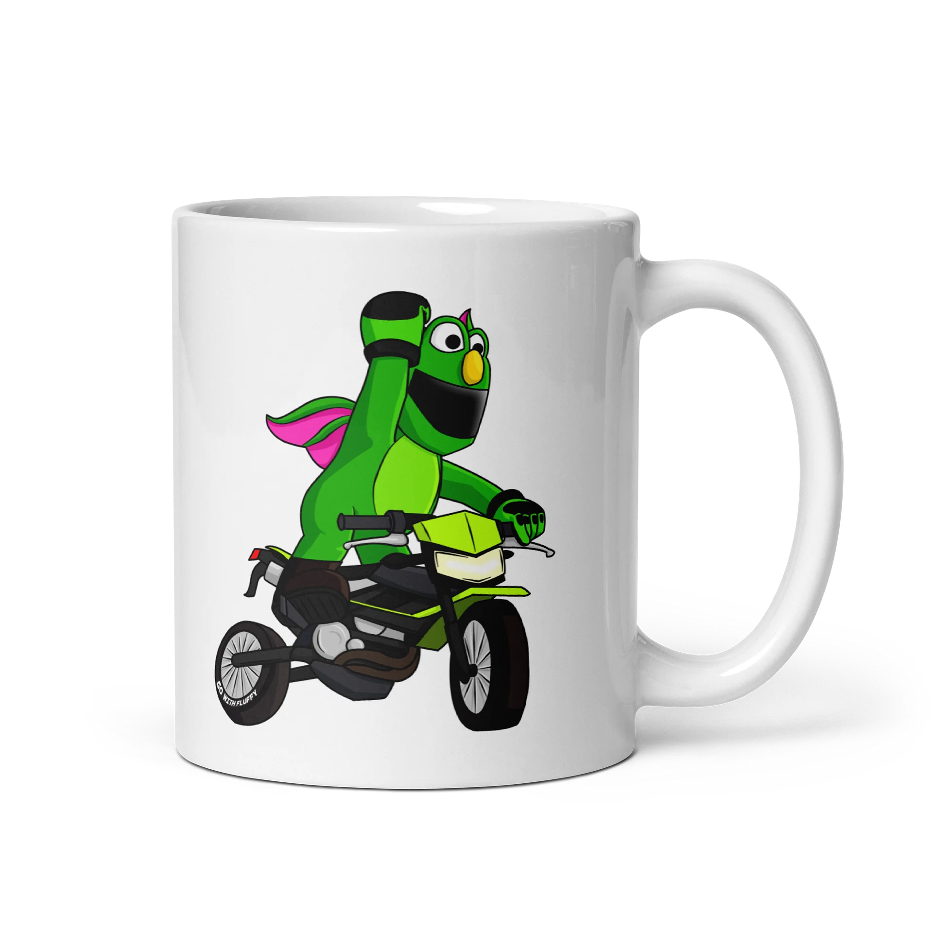 Fluffy "Let's Go!" Ceramic Mug product image (1)