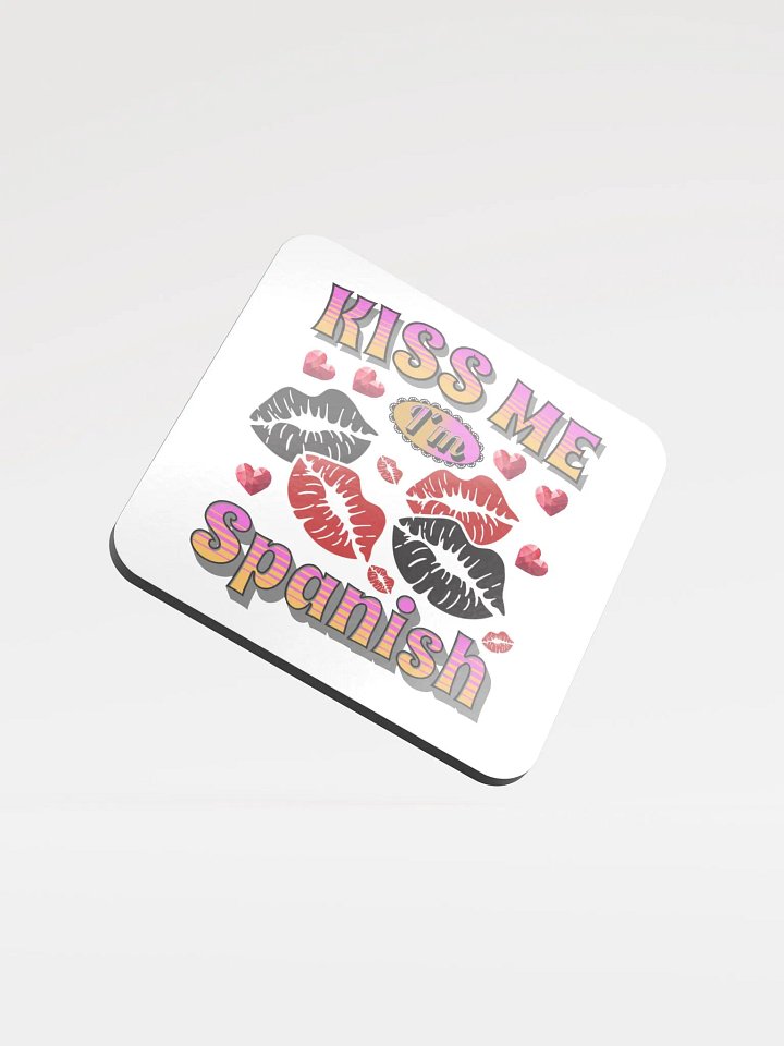 Kiss Me Im Spanish Cork Coaster Set product image (2)