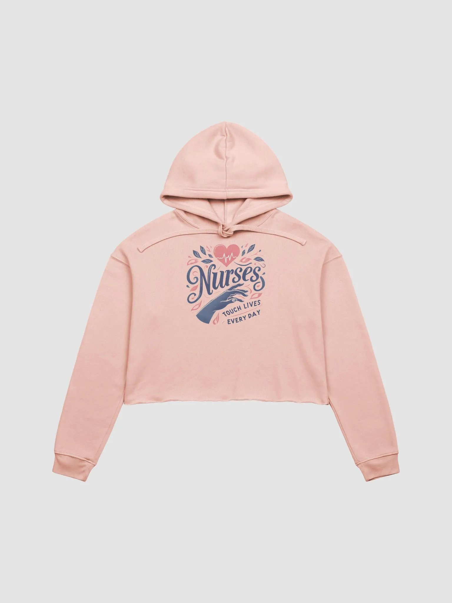 Nurse's Heartfelt Crop Hoodie product image (1)