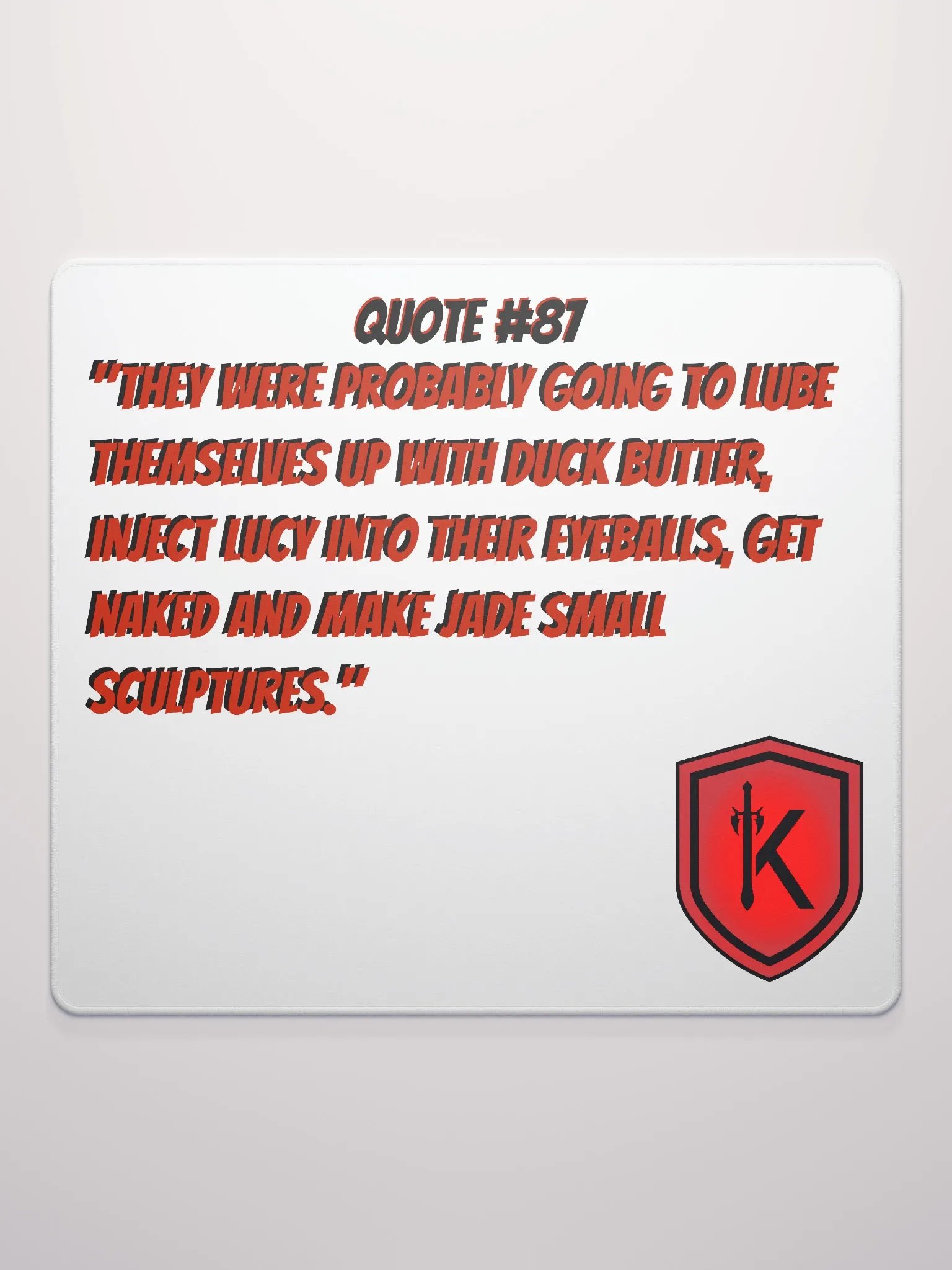 Quote #87 Gaming Mouse Pad - LightMode product image (4)