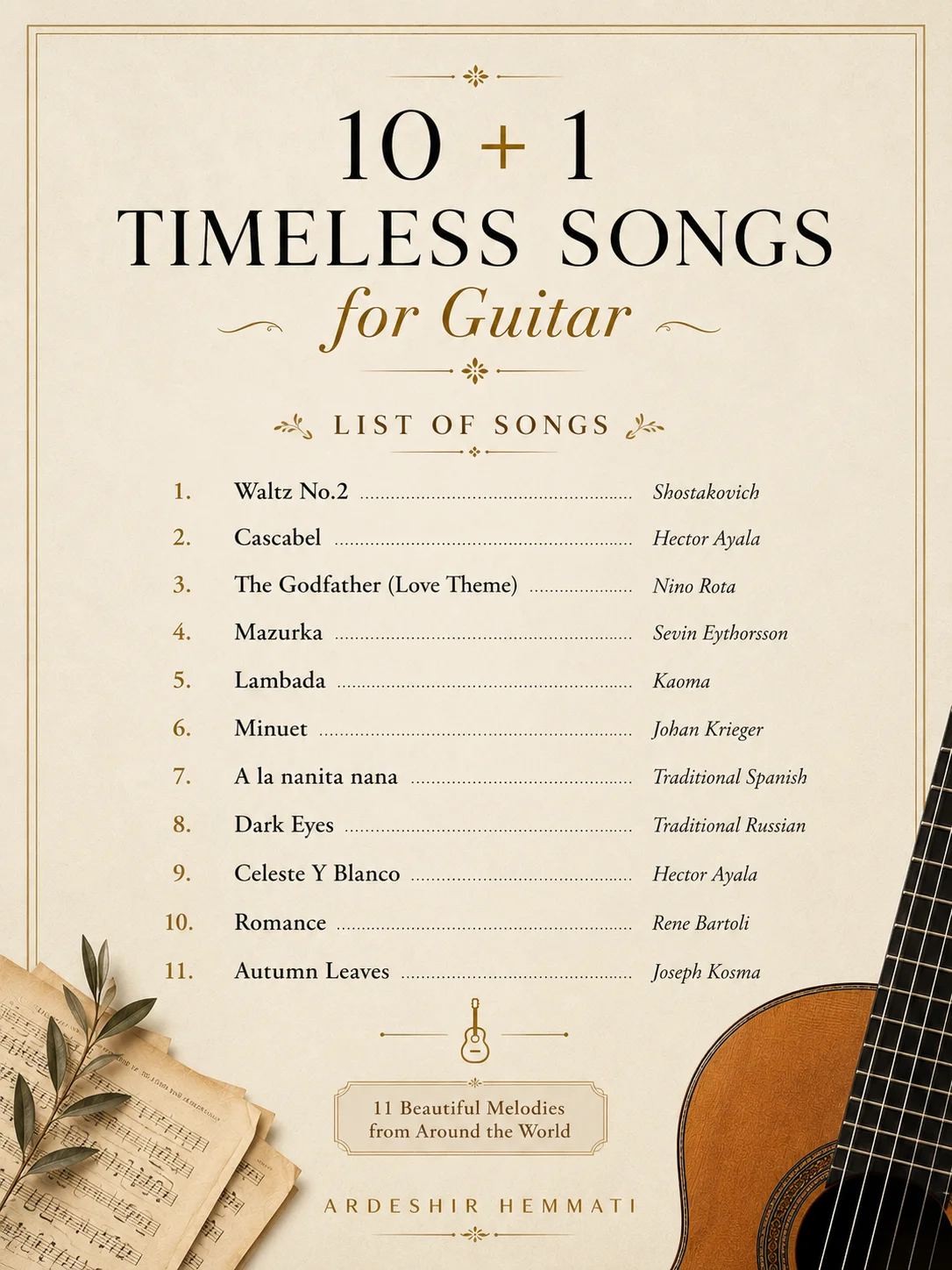 10 + 1 Timeless Songs for Guitar product image (2)
