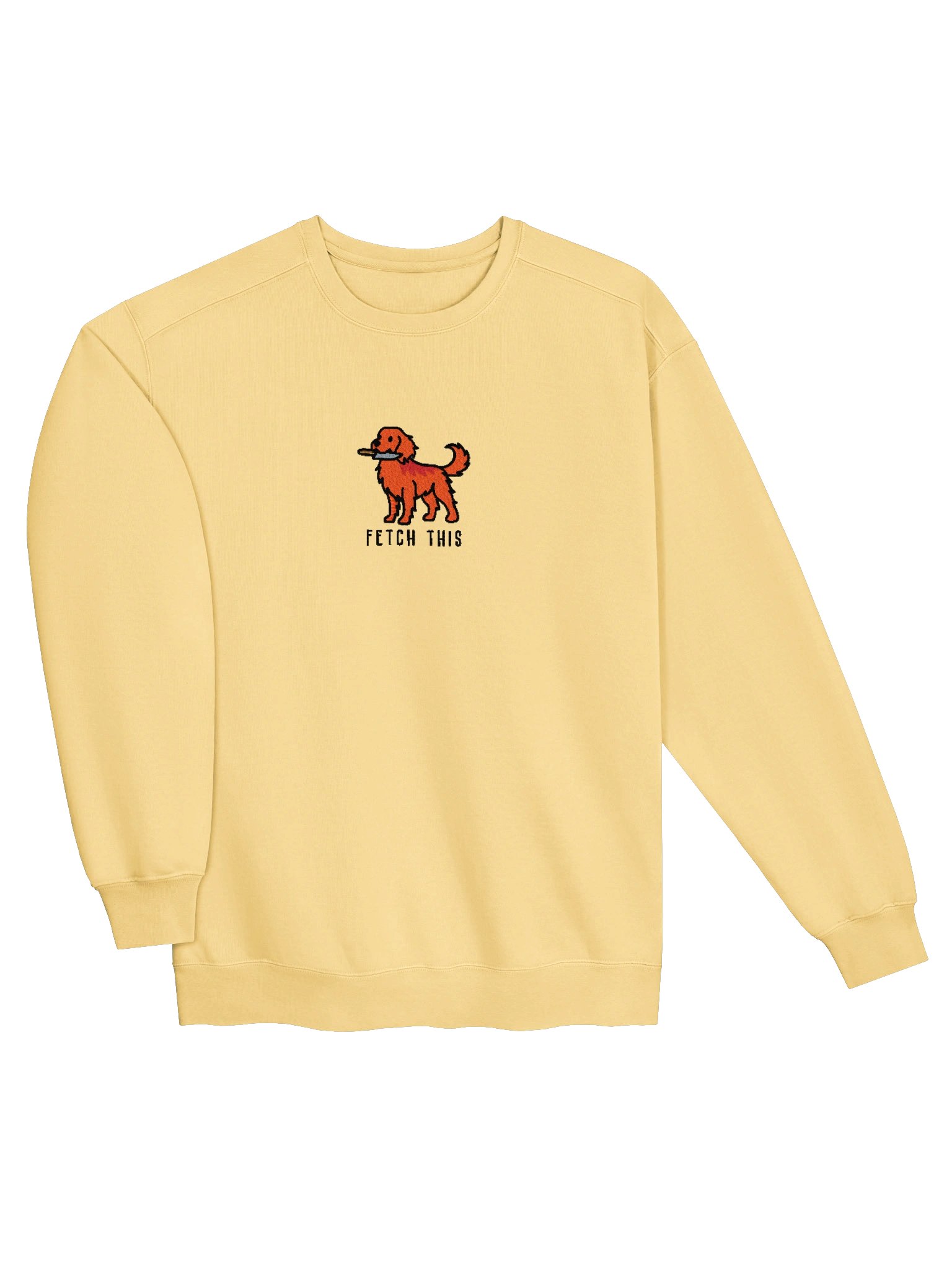 Fetch This Funny Chibi-Style Embroidered Premium Sweatshirt for Golden Retriever(Red) Owners product image (43)