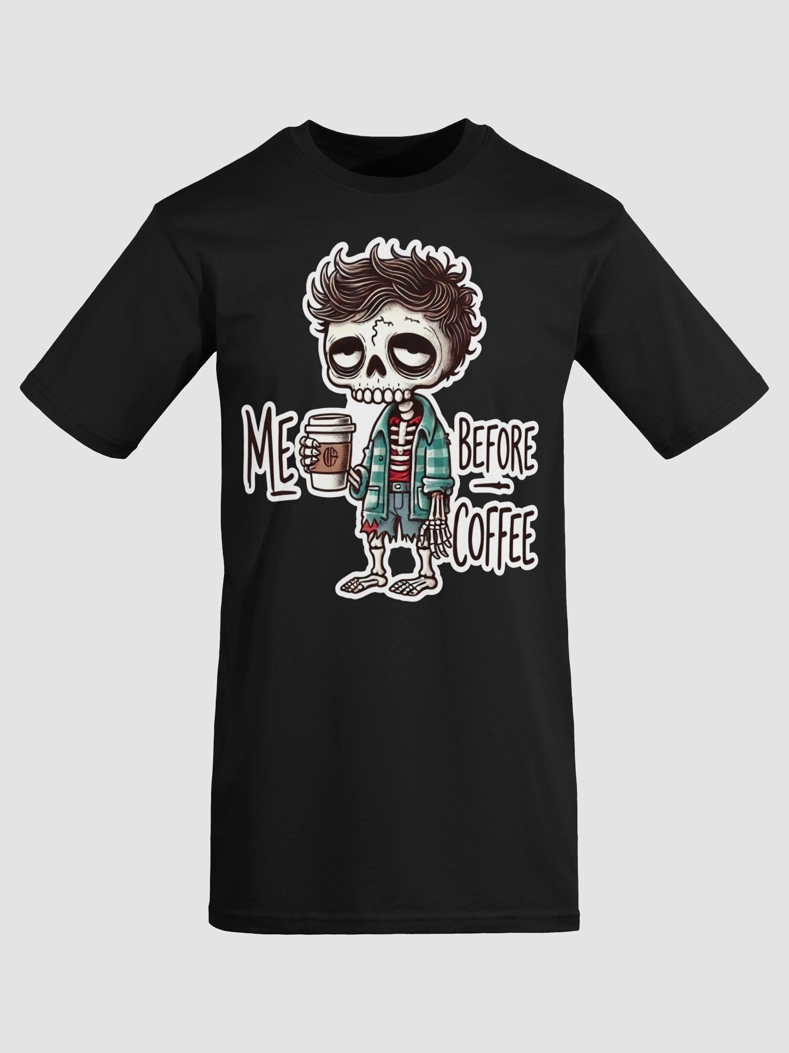 "Me Before Coffee" Zombie Guy T-Shirt product image (7)