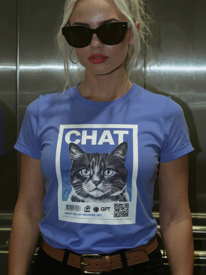 Meow Me An Answers" T-Shirt - The AI Cat product image (1)