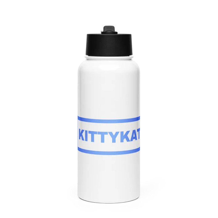 Kittykat23 Water Bottle with Straw Lid - Blue product image (1)