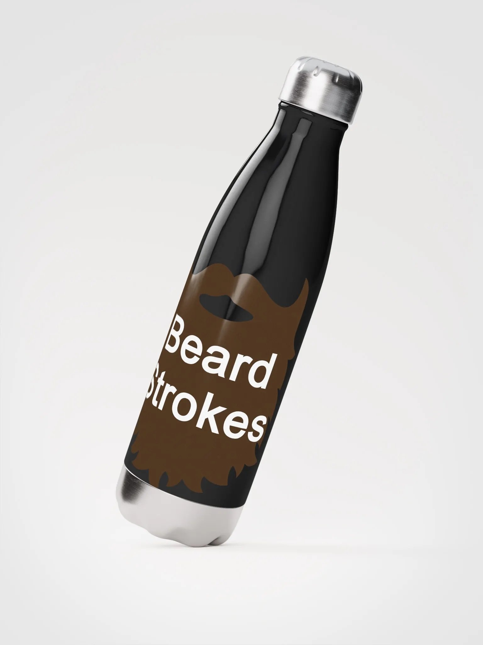 Beard Strokes Stainless Steel Bottle product image (2)