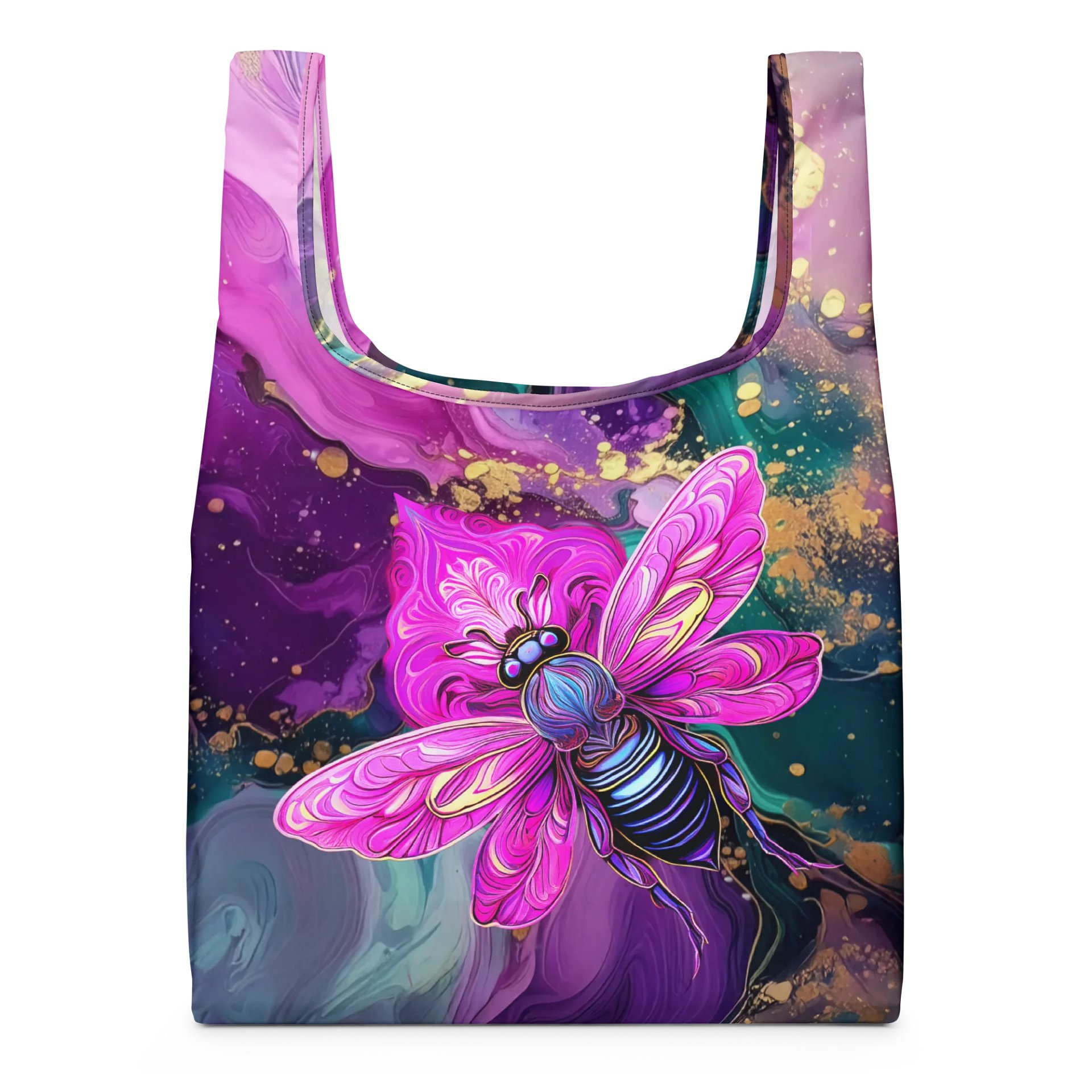 Vibrant Bee All-Over Print Shopping Bag product image (1)
