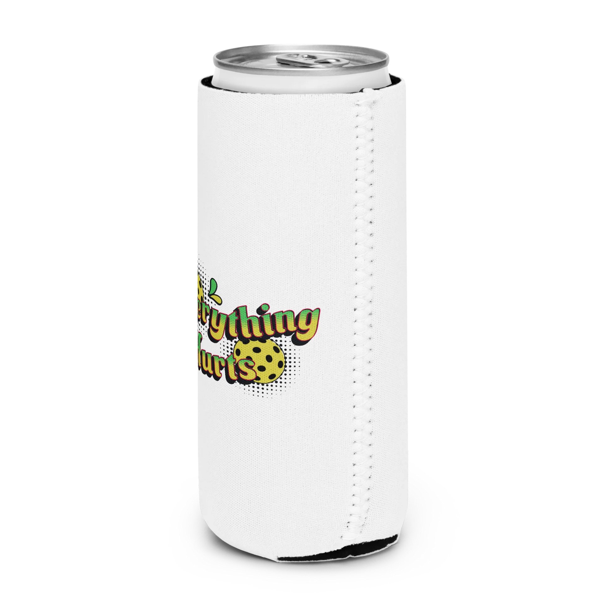 Everything Hurts Pickleball Whimsical Can Cooler product image (2)