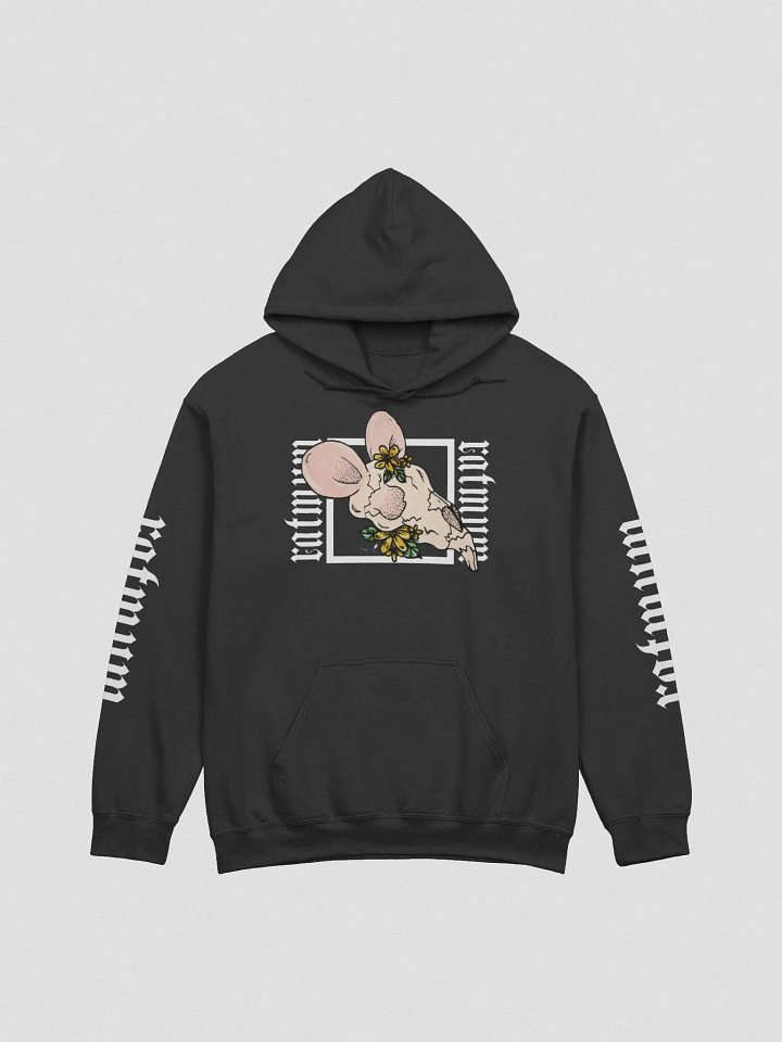 AJA X RAT - Flower Skull Hoodie (Black) product image (2)