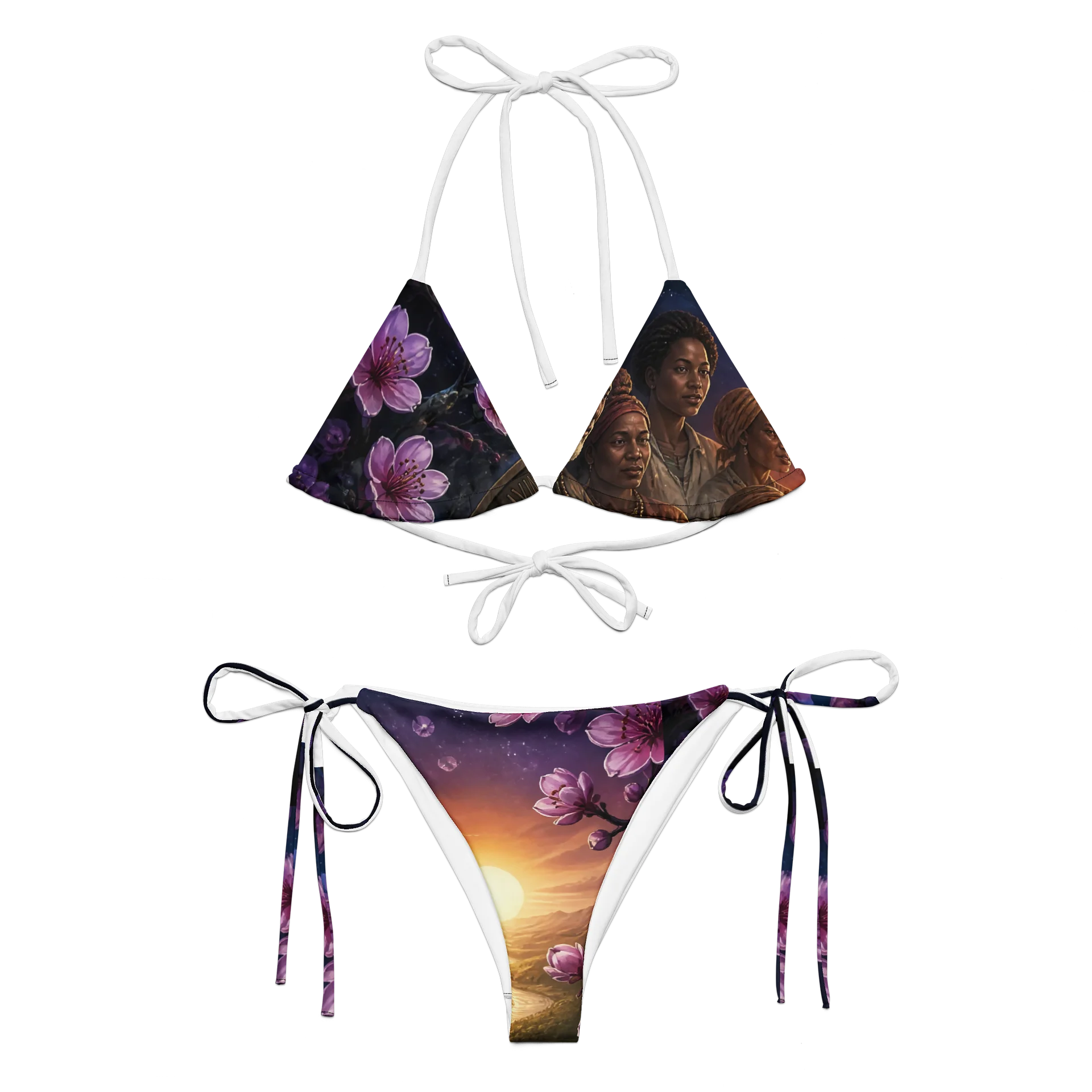The Living Flow Apothecary Floral Sunset Bikini product image (2)