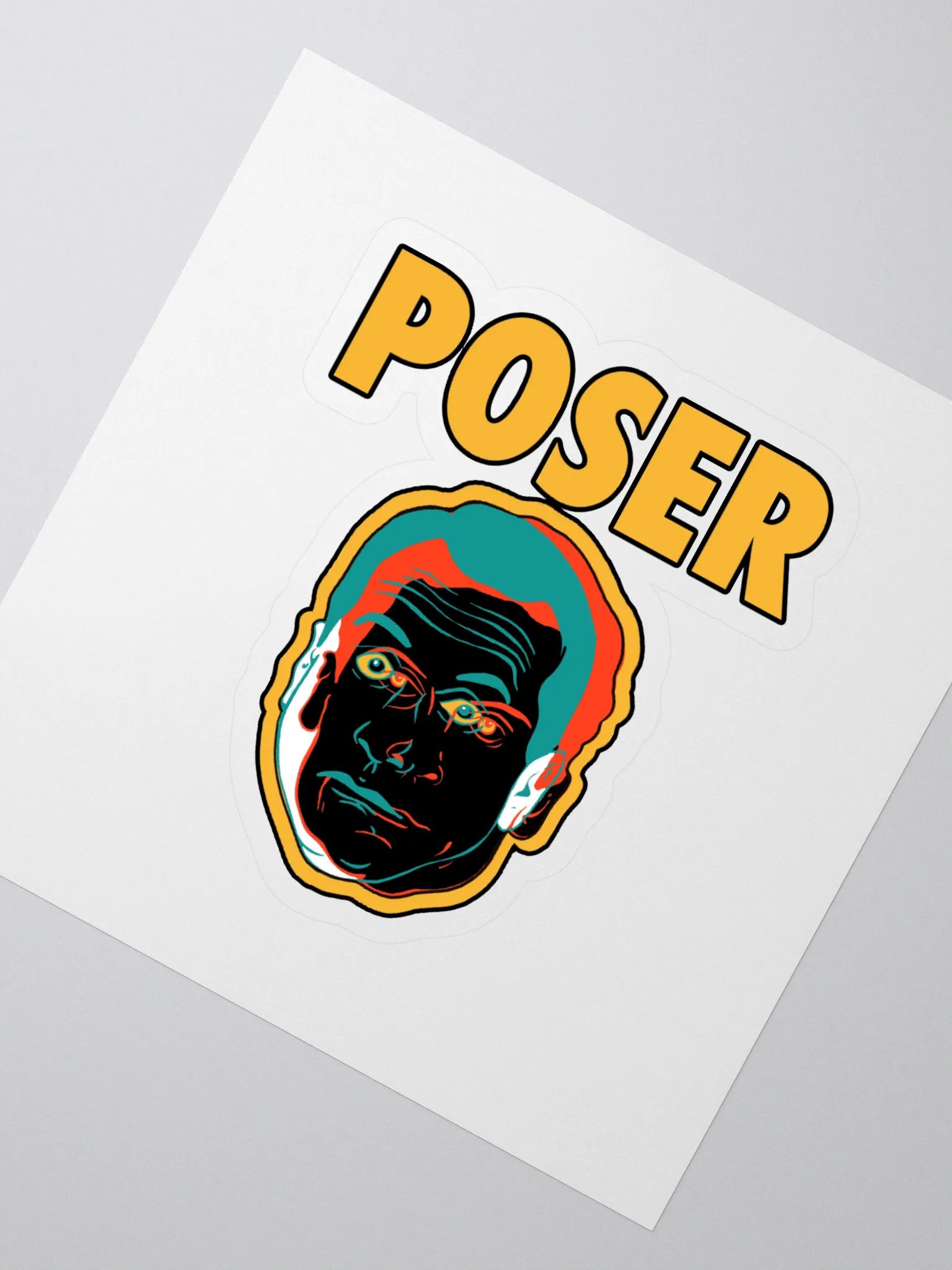 Poser Members Only Sticker product image (2)