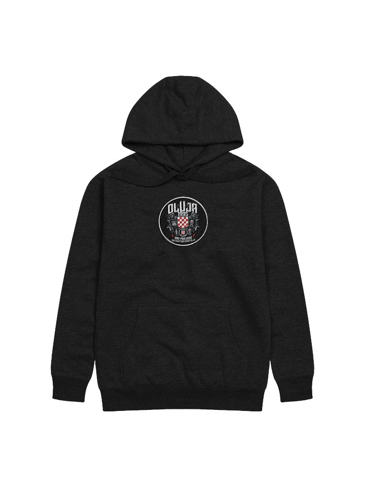 Croatian Pride Checkered Emblem Premium Hoodie product image (4)