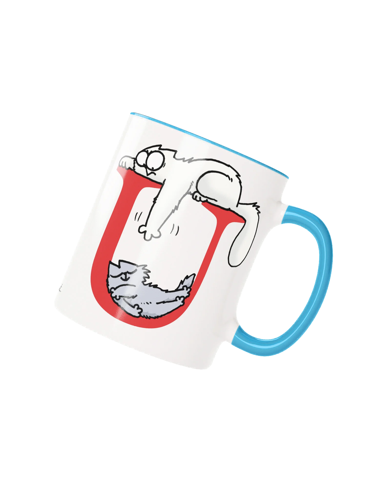 Cat Monogram Mug - U product image (1)