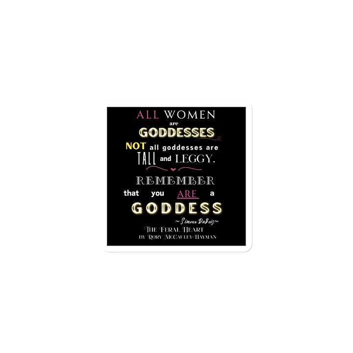 Goddess Quote Die-Cut Magnets product image (1)