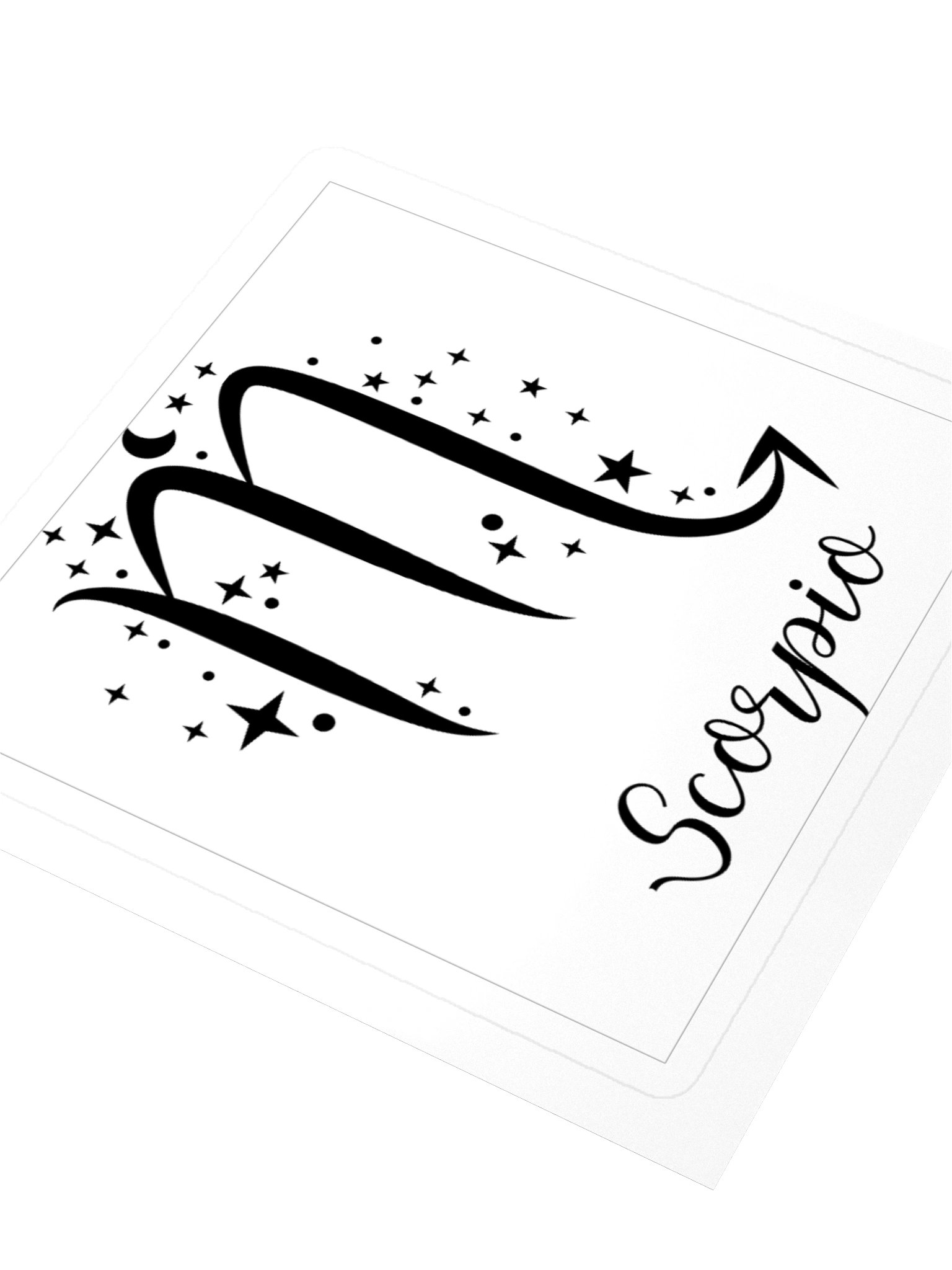 Scorpio Zodiac Sticker — Elegant Cosmic Sting Design product image (3)