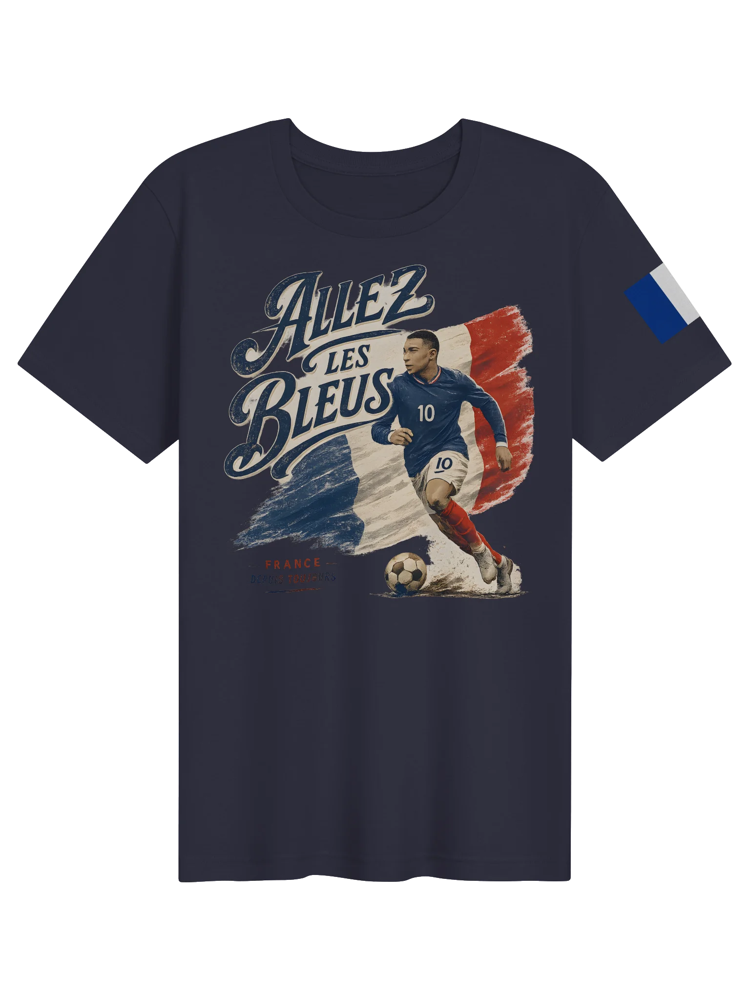 Allez Les Bleus! Vintage France Football T-Shirt Sleeve Flag Edition 🇫🇷 product image (11)