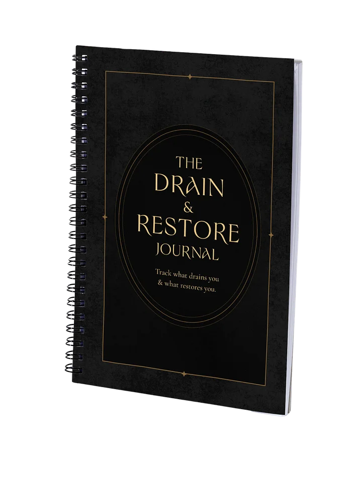 The Drain & Restore Journal | Energy Log Notebook for Burnout & Fatigue product image (1)