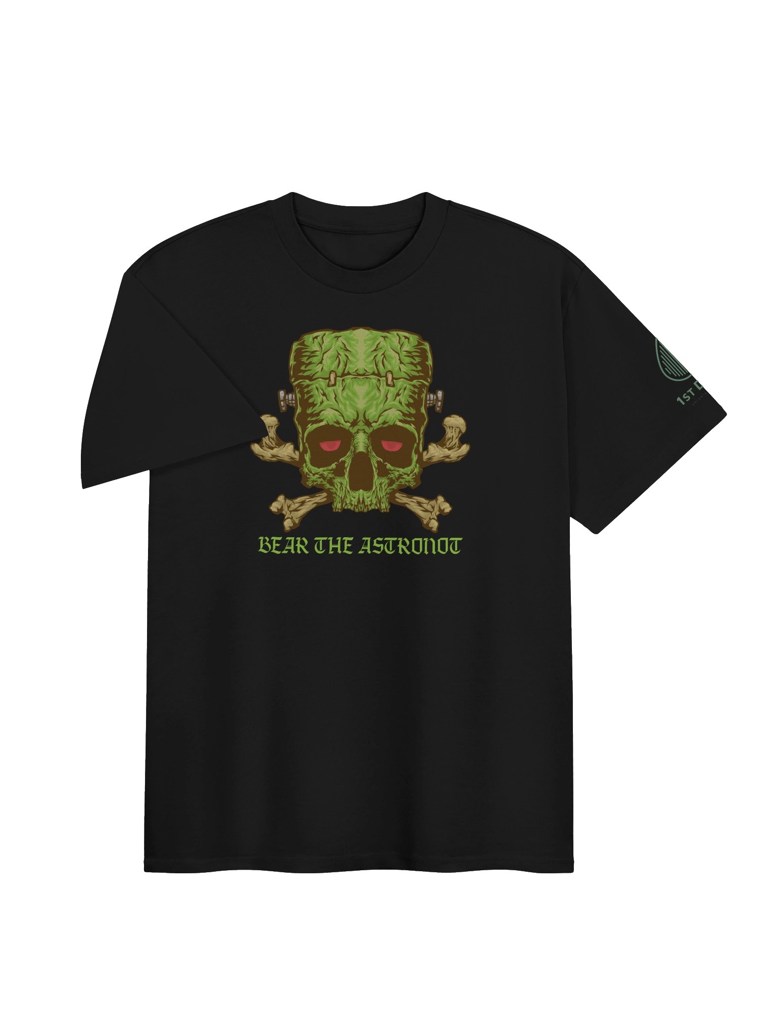Bear the Astronot Frankenstein Skull T-shirt product image (10)